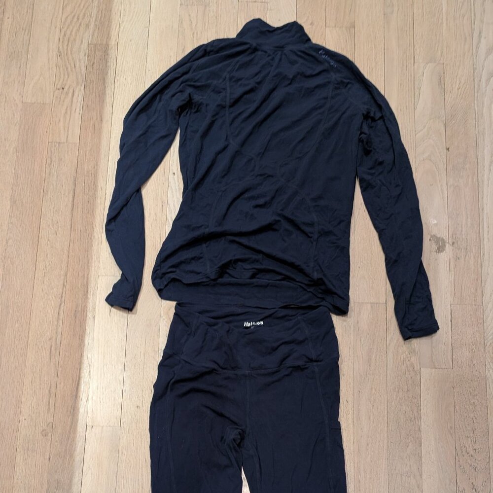 Halfdays Hallie Lightweight Merino Leggings, Fay Lightweight Merino Top size S